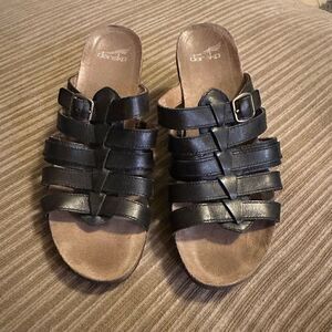 Dansko black leather mule heel (41)